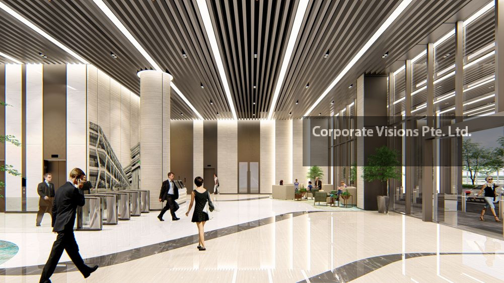25 Ubi Road corporate lift lobby